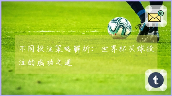 不同投注策略解析：世界杯买球投注的成功之道